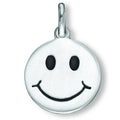 Smiley Anhänger aus 925er Silber Ø 12,5 mm von ONE ELEMENT – Bild 1