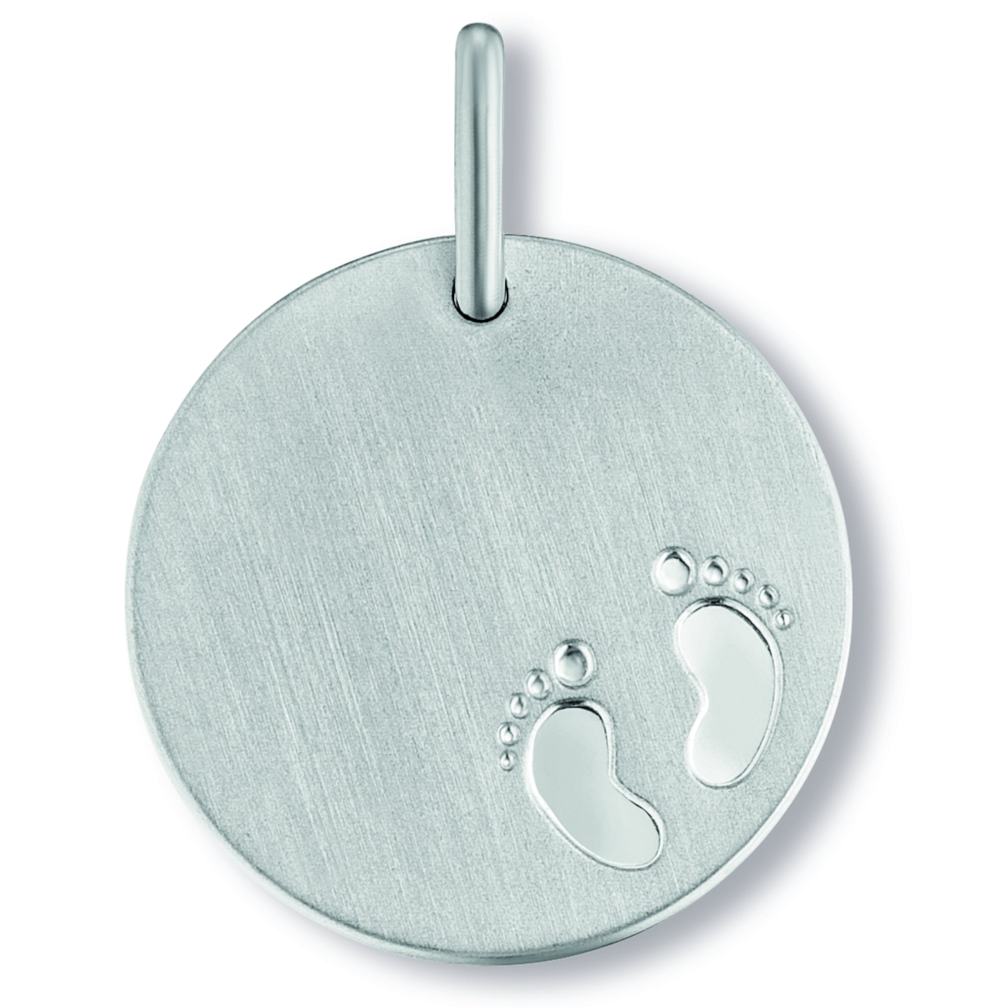 Gravurplatte Baby Anhänger aus 925er Silber Ø 18,0 mm von ONE ELEMENT – Bild 1