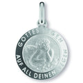Schutzengel Anhänger aus 925er Silber Ø 12,5 mm von ONE ELEMENT – Bild 1