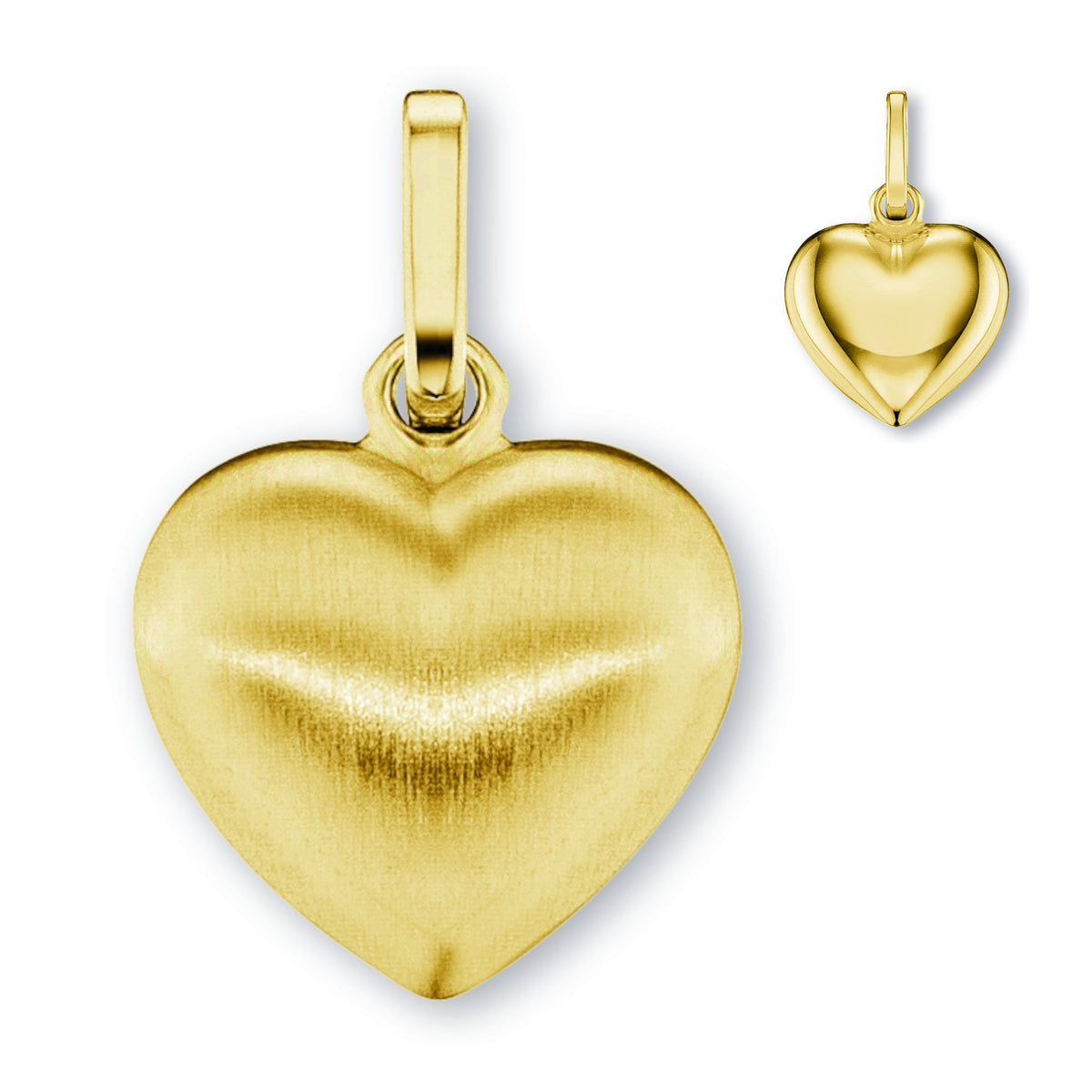 Herz Herz Anhänger aus 333er Gelbgold von ONE ELEMENT – Bild 1