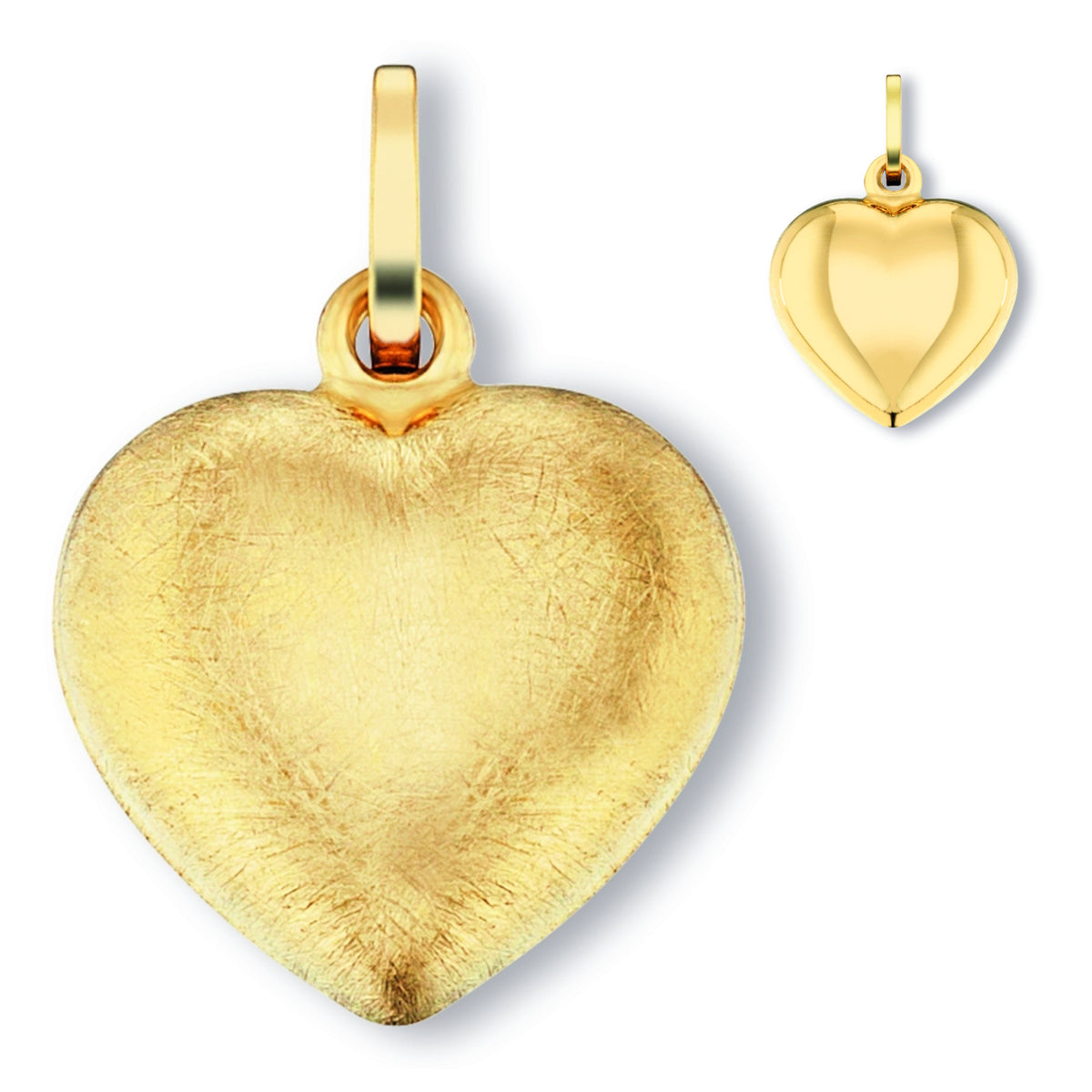 Herz Herz Anhänger aus 333er Gelbgold von ONE ELEMENT – Bild 1