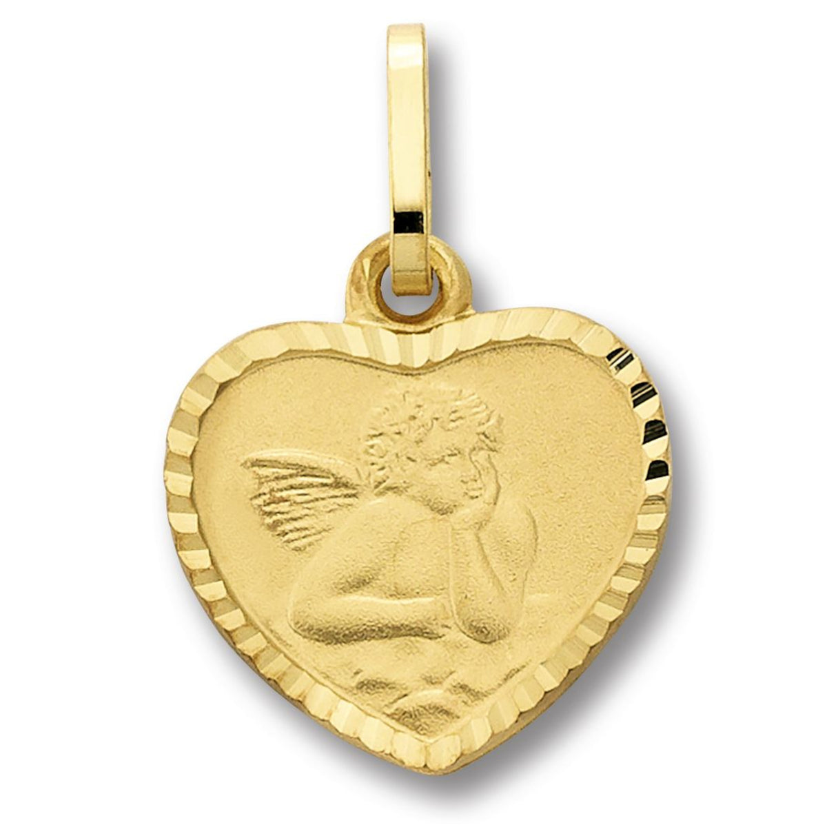 Schutzengel Anhänger aus 333er Gelbgold von ONE ELEMENT – Bild 1