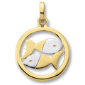 Sternzeichen-Anhänger Fische aus 333er Gelbgold von ONE ELEMENT