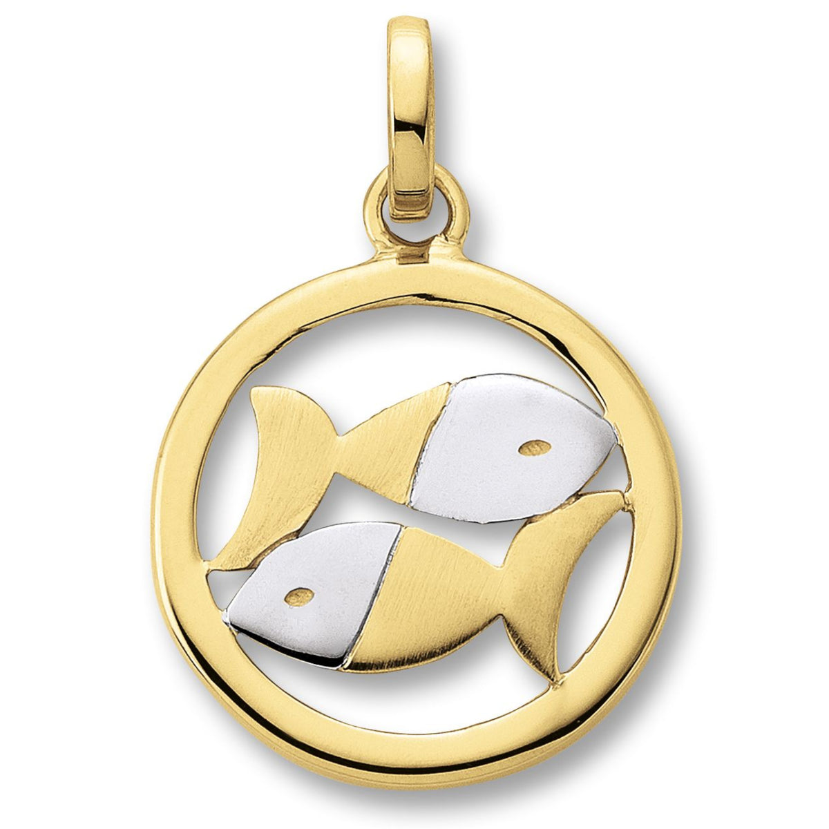 Sternzeichen-Anhänger Fische aus 333er Gelbgold von ONE ELEMENT
