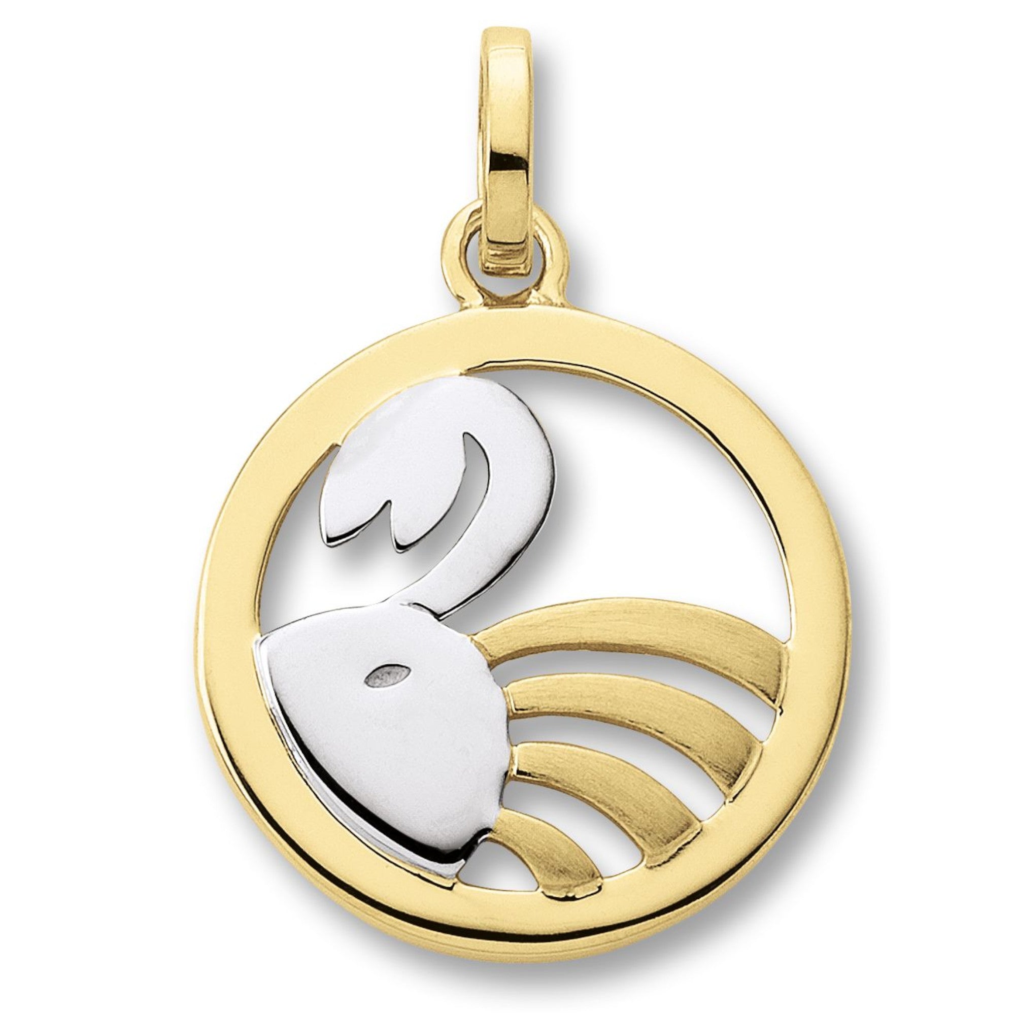 Krebs Sternzeichen Anhänger aus 333er Gelbgold von ONE ELEMENT – Bild 1