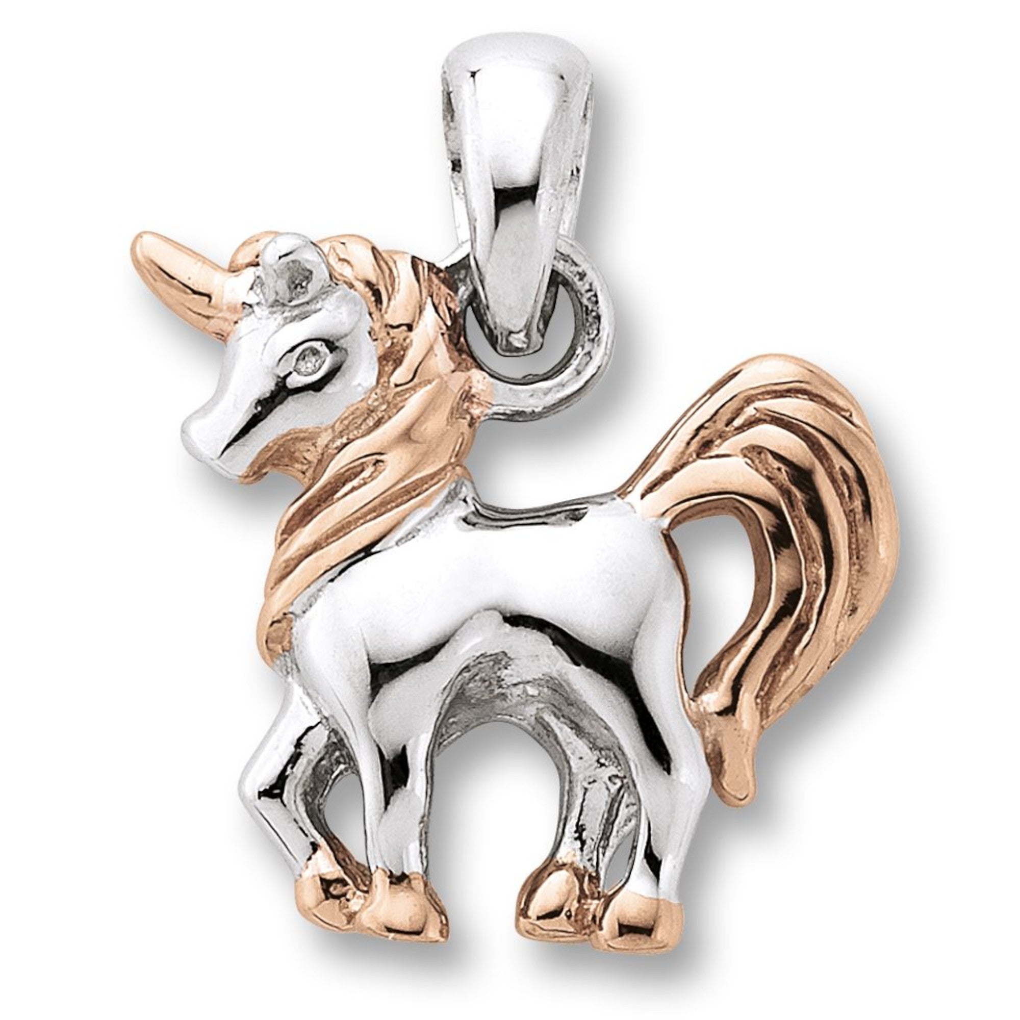 Einhorn Anhänger aus 925er Silber von ONE ELEMENT – Bild 1