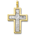 Kreuz Anhänger aus 333er Gelbgold von ONE ELEMENT – Bild 1