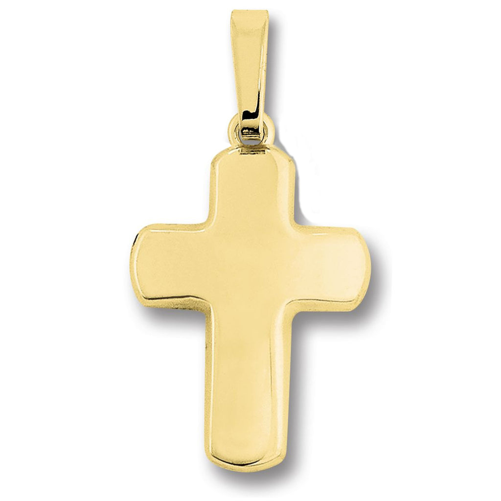 Kreuz Anhänger aus 333er Gelbgold von ONE ELEMENT – Bild 1