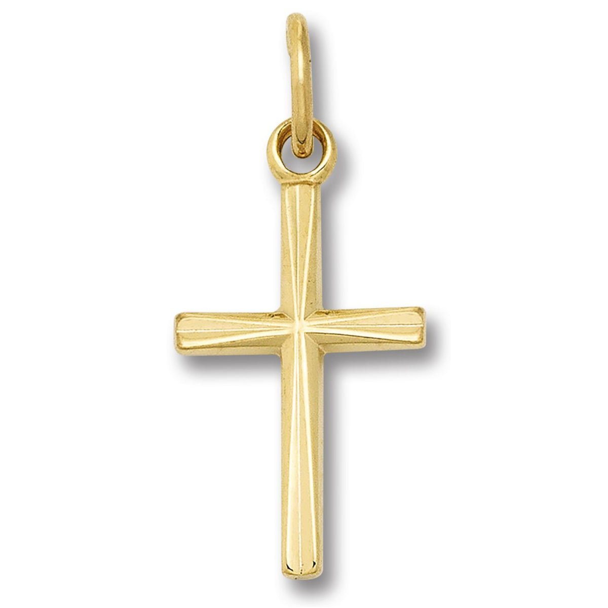 Kreuz Anhänger aus 333er Gelbgold von ONE ELEMENT – Bild 1
