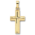 Kreuz Anhänger aus 333er Gelbgold von ONE ELEMENT – Bild 1