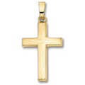 Kreuz Anhänger aus 333er Gelbgold von ONE ELEMENT – Bild 1