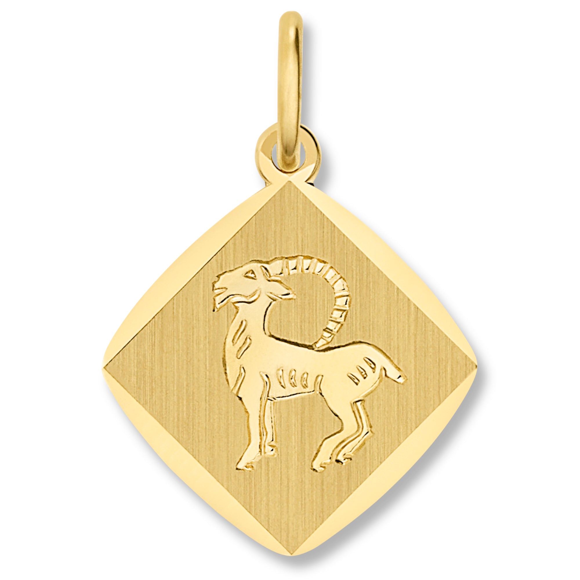 Steinbock Sternzeichen Anhänger aus 333er Gelbgold von ONE ELEMENT – Bild 1