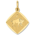 Stier Sternzeichen Anhänger aus 333er Gelbgold von ONE ELEMENT – Bild 1