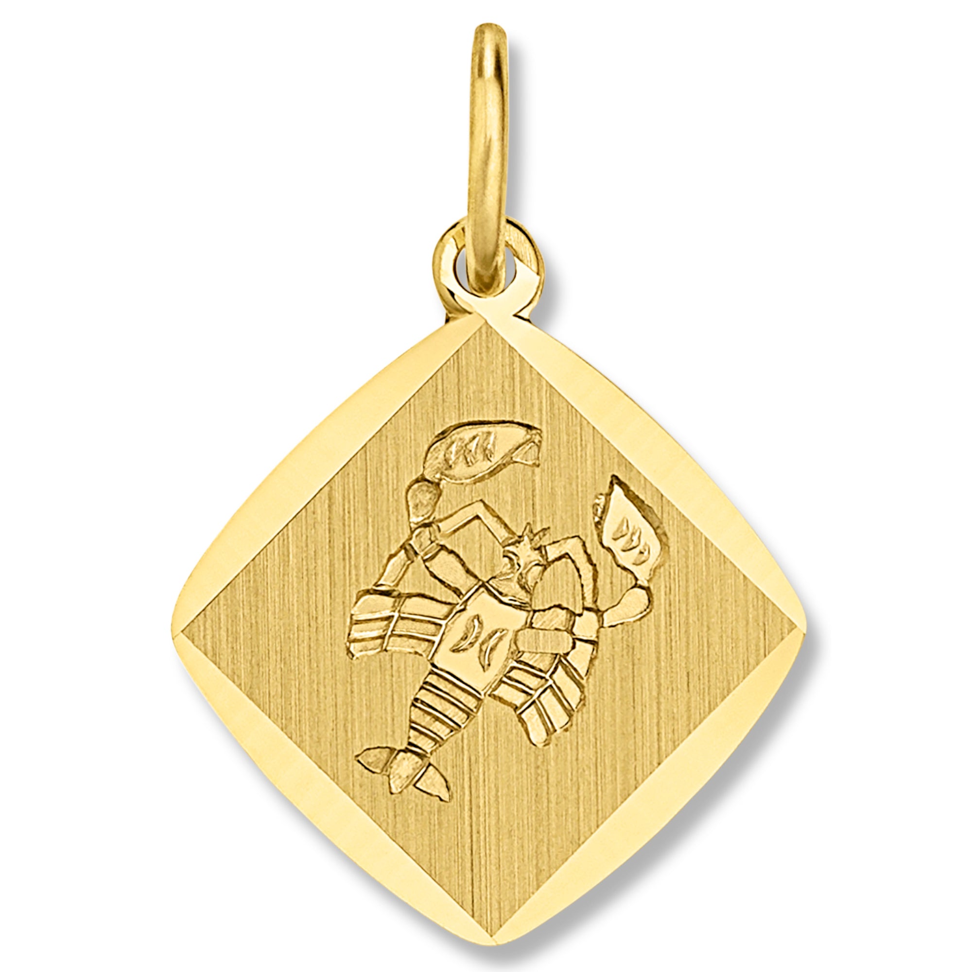 Krebs Sternzeichen Anhänger aus 333er Gelbgold von ONE ELEMENT – Bild 1