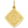 Waage Sternzeichen Anhänger aus 333er Gelbgold von ONE ELEMENT – Bild 1