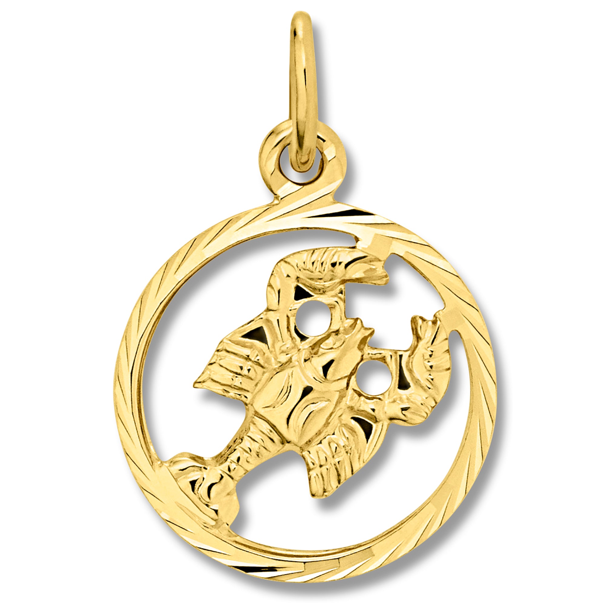 Krebs Sternzeichen Anhänger aus 333er Gelbgold von ONE ELEMENT – Bild 1