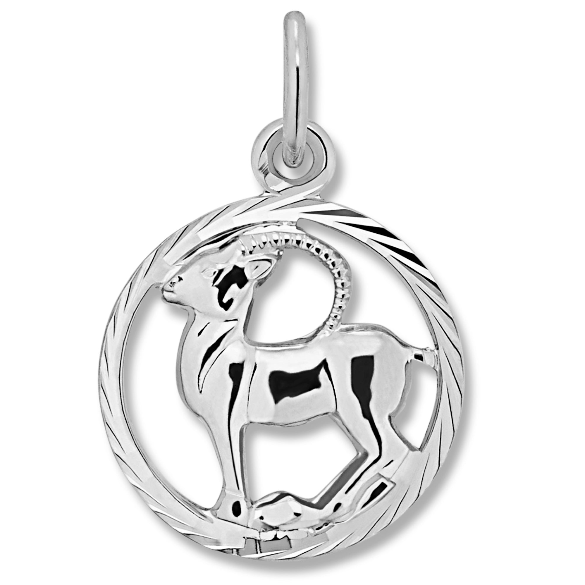 Steinbock Sternzeichen Anhänger aus 925er Silber von ONE ELEMENT – Bild 1