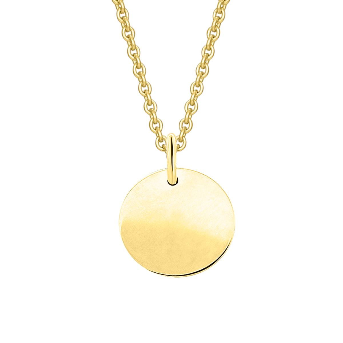 ohne Gravur Anhänger aus 333er Gelbgold Ø 11,0 mm von ONE ELEMENT – Bild 1