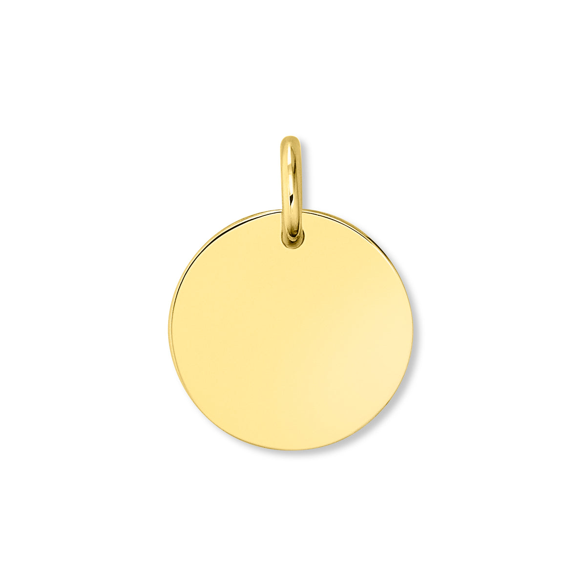 ohne Gravur Anhänger aus 333er Gelbgold Ø 11,0 mm von ONE ELEMENT – Bild 2