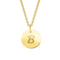 Buchstabe B Buchstaben Anhänger aus 333er Gelbgold Ø 11,0 mm von ONE ELEMENT – Bild 1