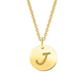 Buchstabe J Buchstaben Anhänger aus 333er Gelbgold Ø 11,0 mm von ONE ELEMENT – Bild 1