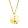 Buchstabe L Buchstaben Anhänger aus 333er Gelbgold Ø 11,0 mm von ONE ELEMENT – Bild 1
