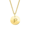 Buchstabe P Buchstaben Anhänger aus 333er Gelbgold Ø 11,0 mm von ONE ELEMENT – Bild 1