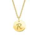Buchstabe R Buchstaben Anhänger aus 333er Gelbgold Ø 11,0 mm von ONE ELEMENT – Bild 1