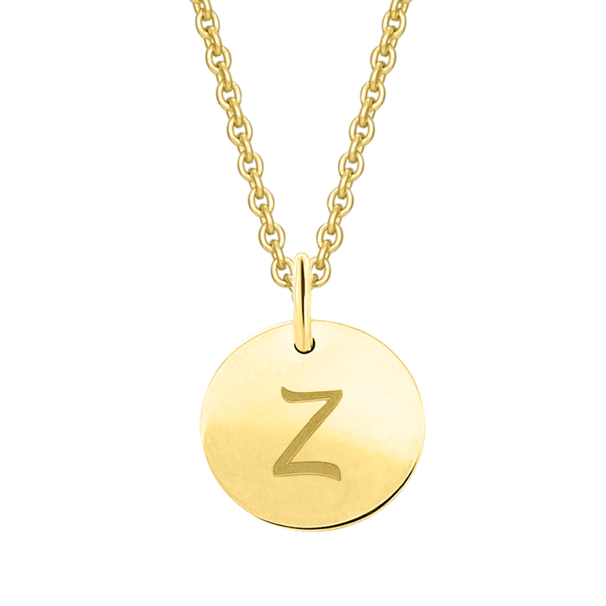 Buchstabe Z Buchstaben Anhänger aus 333er Gelbgold Ø 11,0 mm von ONE ELEMENT – Bild 1