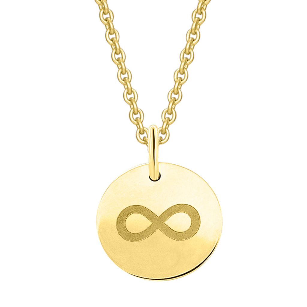unendlich Anhänger aus 333er Gelbgold Ø 11,0 mm von ONE ELEMENT – Bild 1