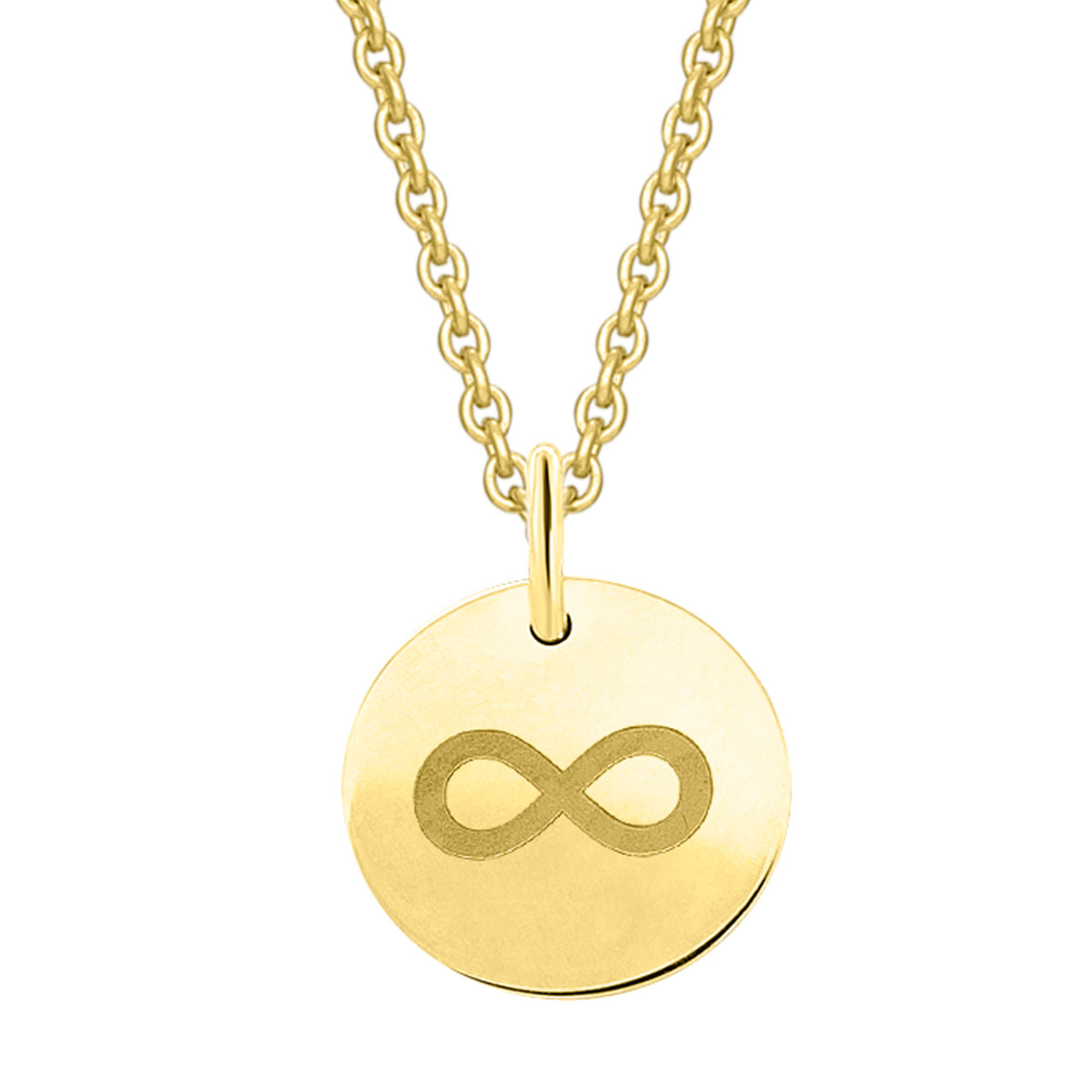 unendlich Anhänger aus 333er Gelbgold Ø 11,0 mm von ONE ELEMENT – Bild 1