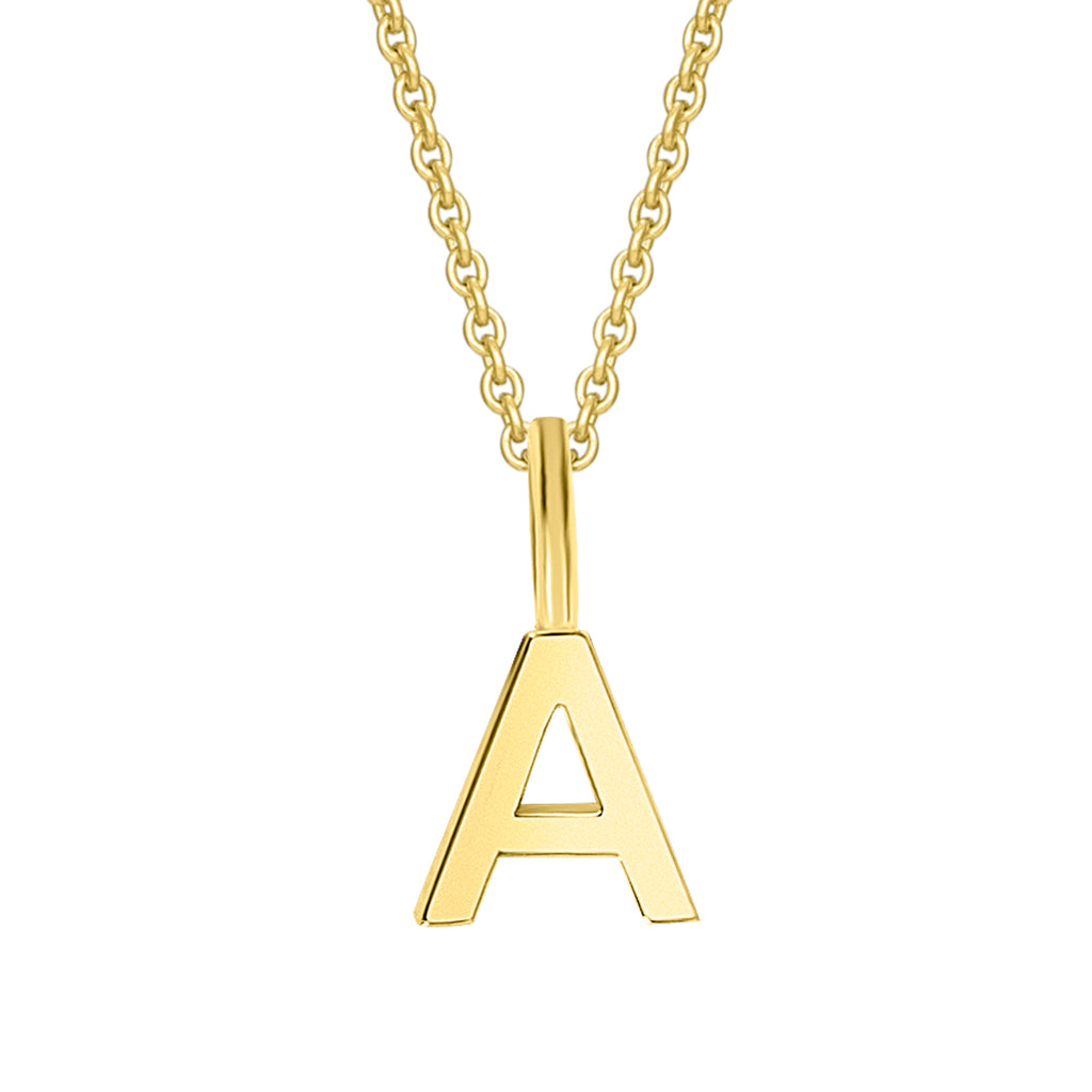 Buchstaben-Anhänger A aus 333er Gelbgold von ONE ELEMENT