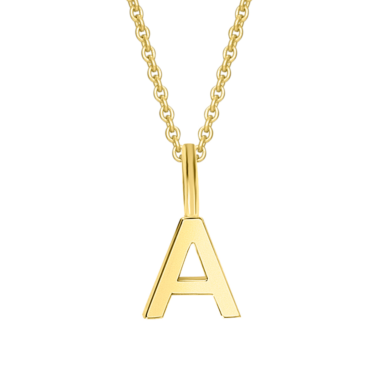 Buchstaben-Anhänger A aus 333er Gelbgold von ONE ELEMENT