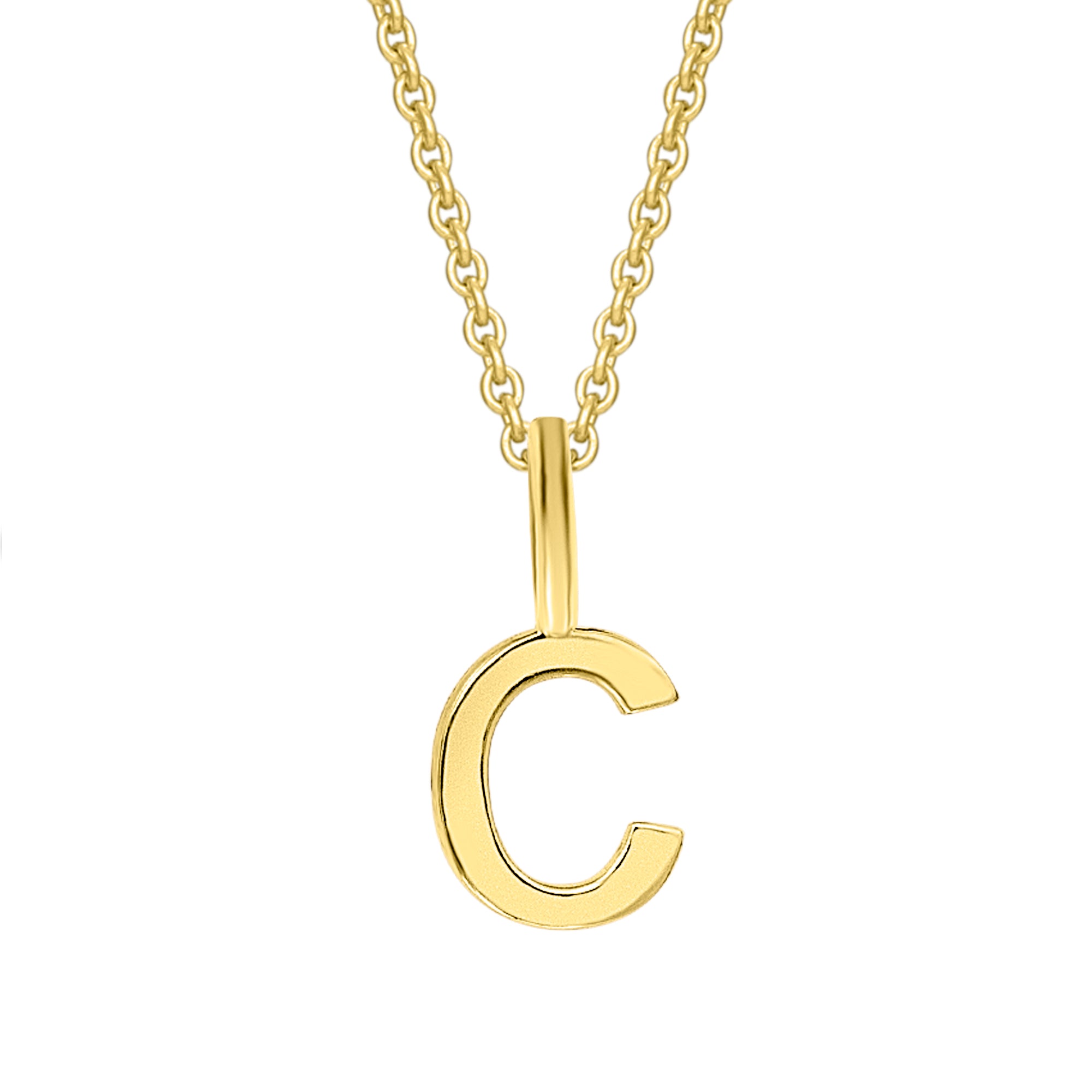 Buchstabe C Buchstaben Anhänger aus 333er Gelbgold von ONE ELEMENT – Bild 1