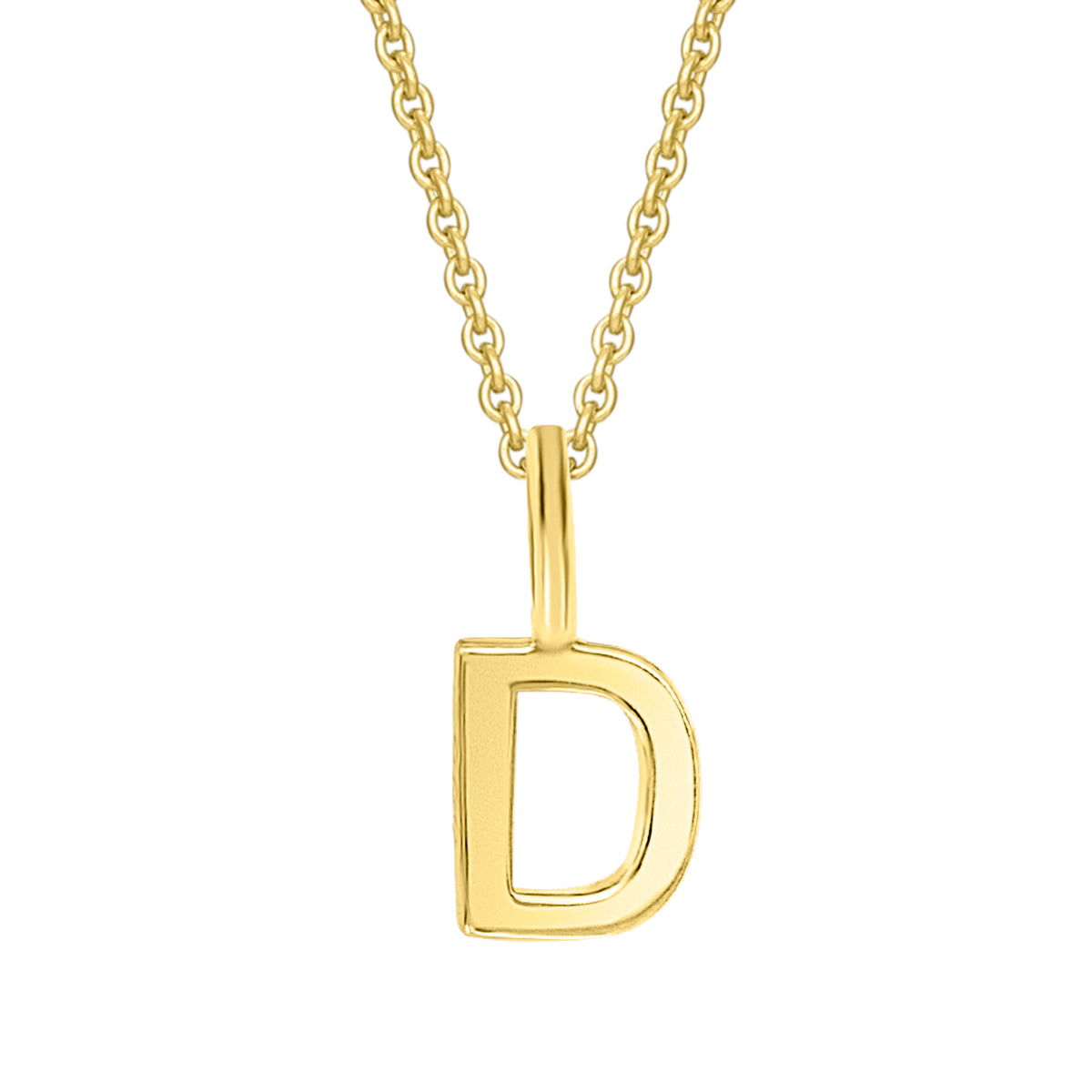 Buchstabe D Buchstaben Anhänger aus 333er Gelbgold von ONE ELEMENT – Bild 1