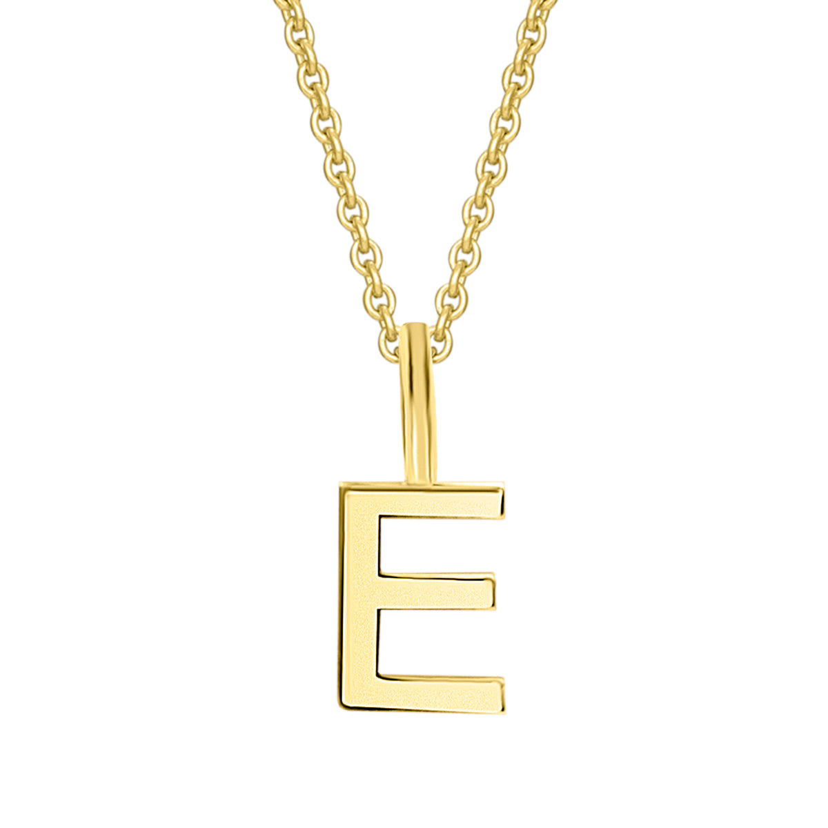 Buchstaben-Anhänger E aus 333er Gelbgold von ONE ELEMENT