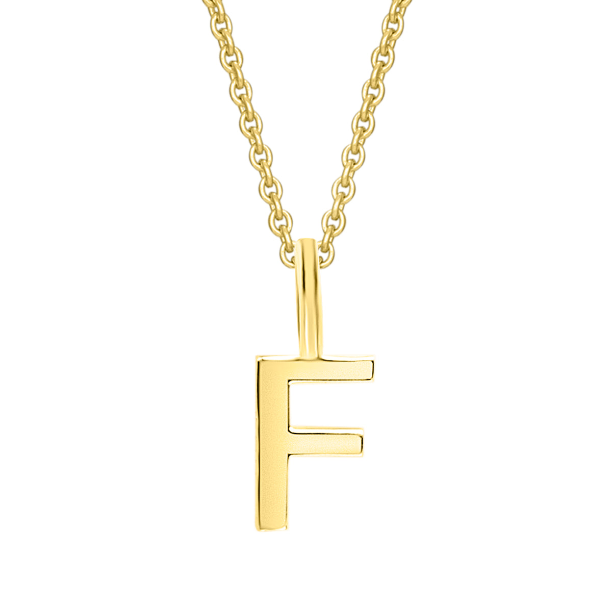 Buchstabe F Buchstaben Anhänger aus 333er Gelbgold von ONE ELEMENT – Bild 1