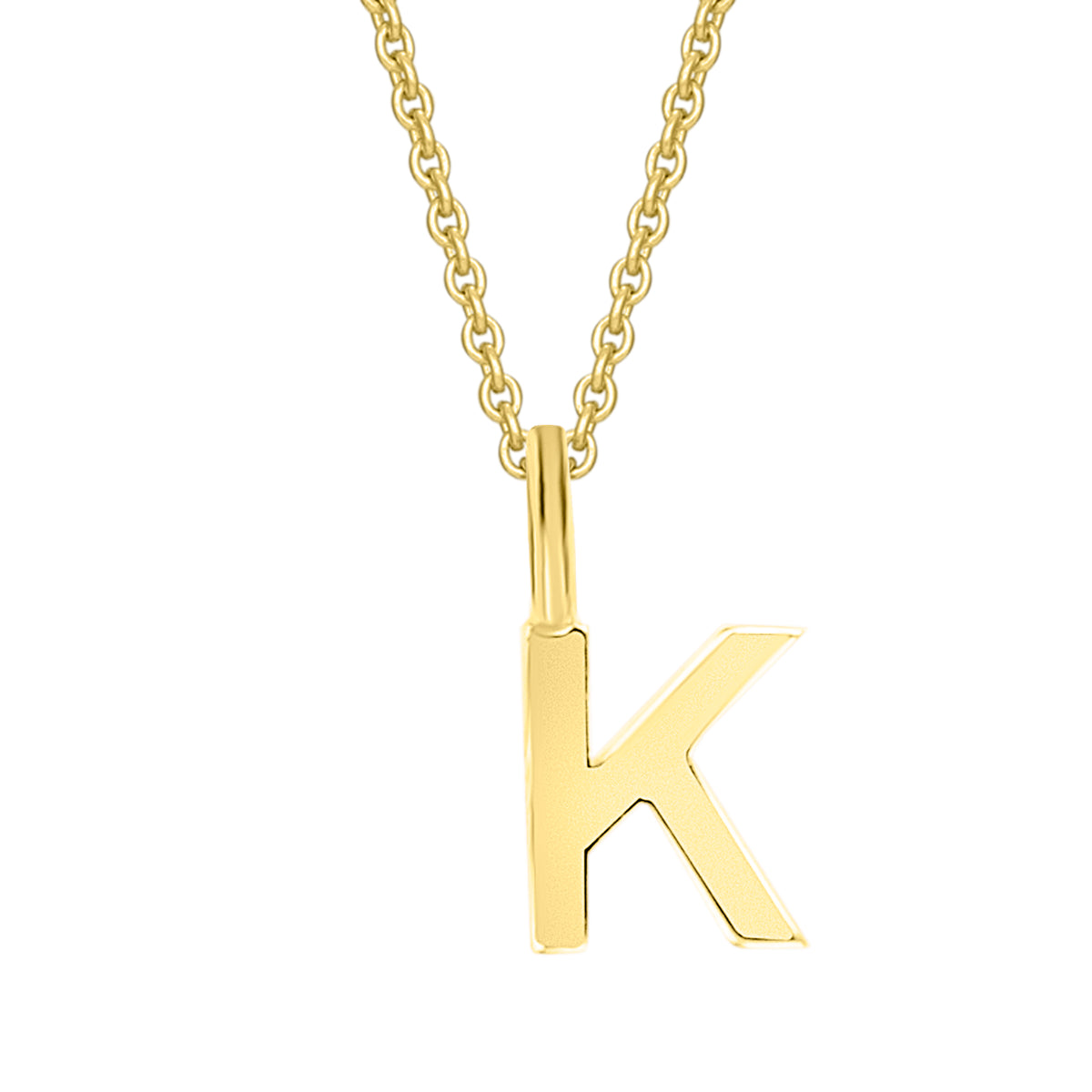 Buchstabe K Buchstaben Anhänger aus 333er Gelbgold von ONE ELEMENT – Bild 1
