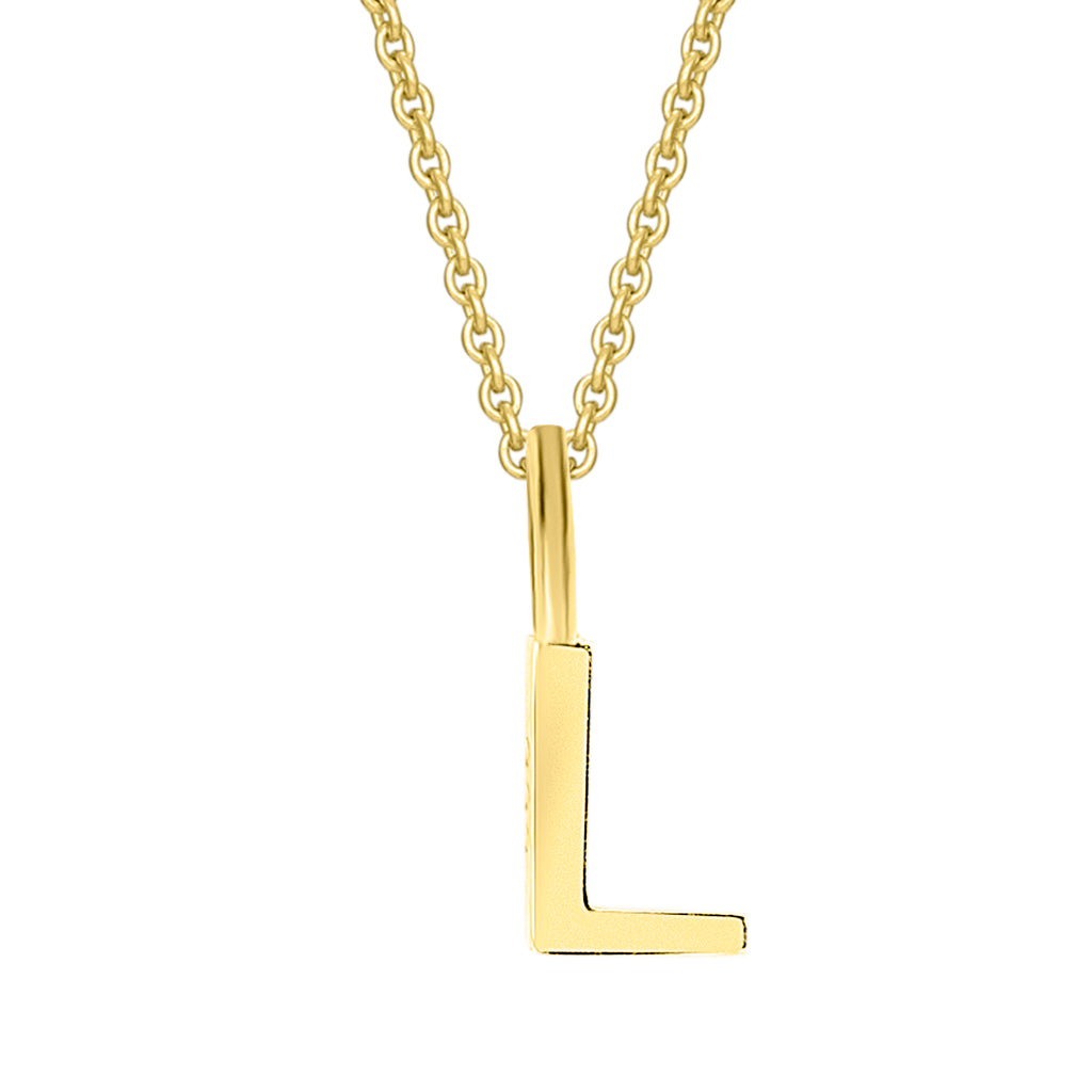 Buchstaben-Anhänger L aus 333er Gelbgold von ONE ELEMENT