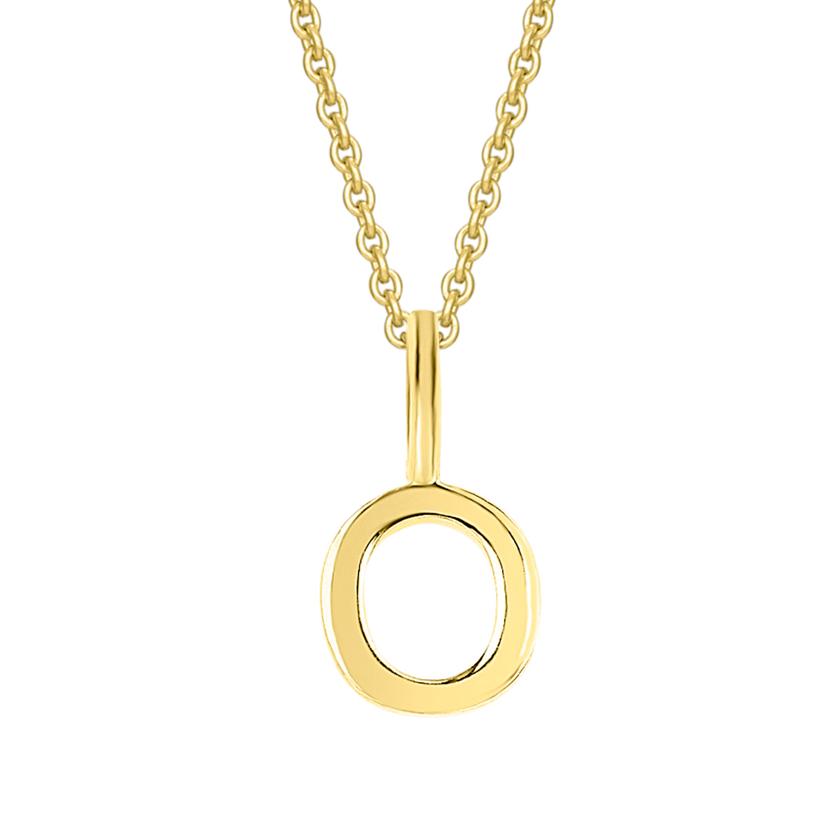 Buchstabe O Buchstaben Anhänger aus 333er Gelbgold von ONE ELEMENT – Bild 1