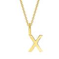 Buchstabe X Buchstaben Anhänger aus 333er Gelbgold von ONE ELEMENT – Bild 1