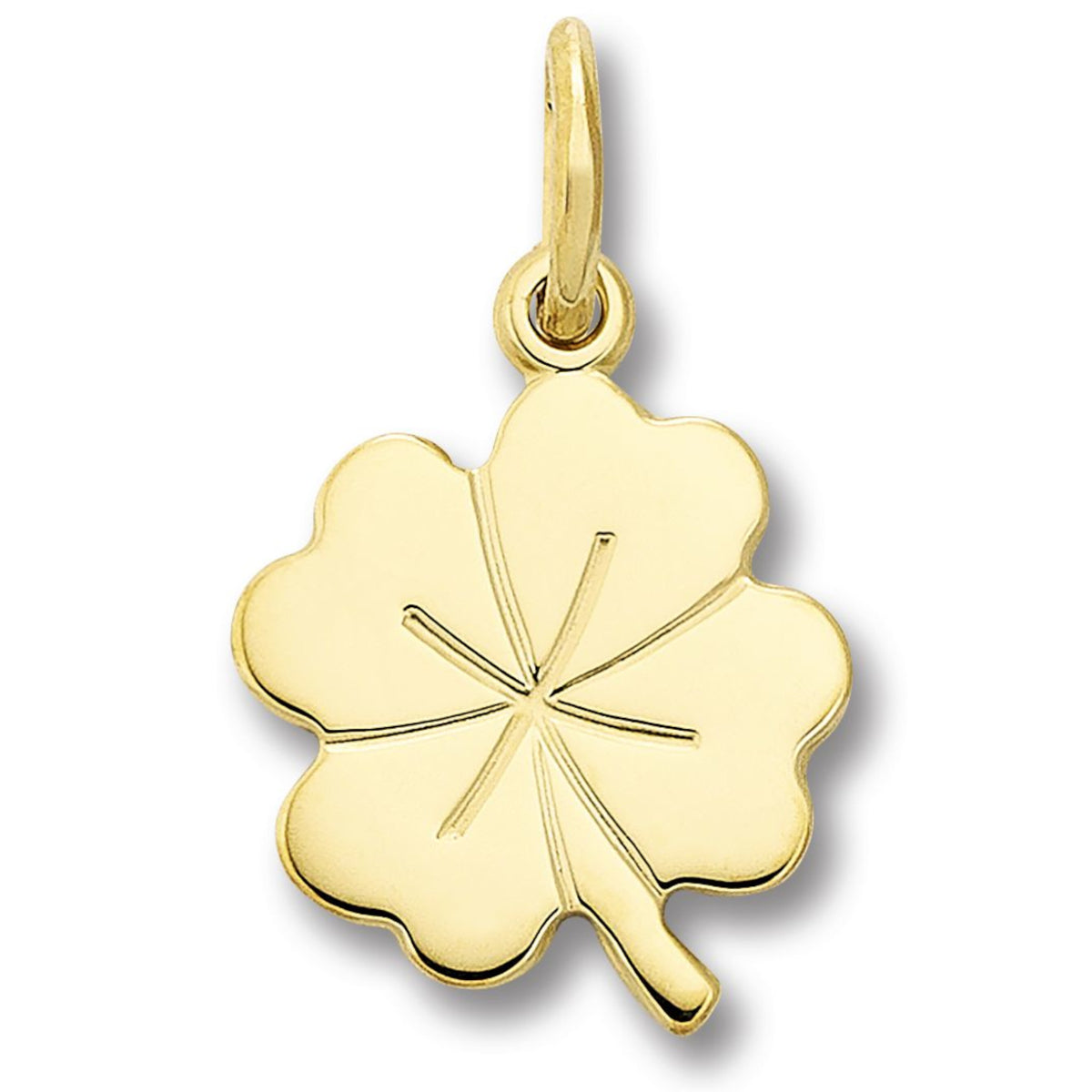 Kleeblatt Anhänger aus 333er Gelbgold von ONE ELEMENT – Bild 1