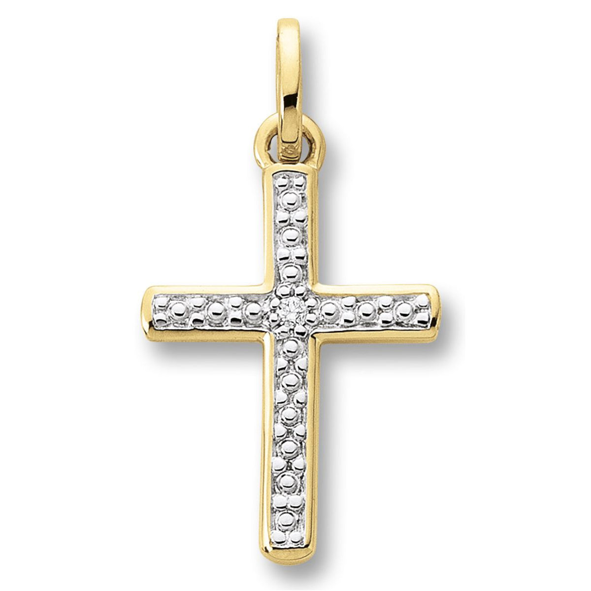 0.01 ct Diamant Brillant Anhänger aus 585er Gelbgold von ONE ELEMENT – Bild 1