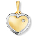 0.01 ct Diamant Brillant Herz Anhänger aus 585er Gelbgold von ONE ELEMENT – Bild 1