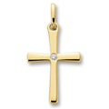 0.01 ct Diamant Brillant Anhänger aus 585er Gelbgold von ONE ELEMENT – Bild 1