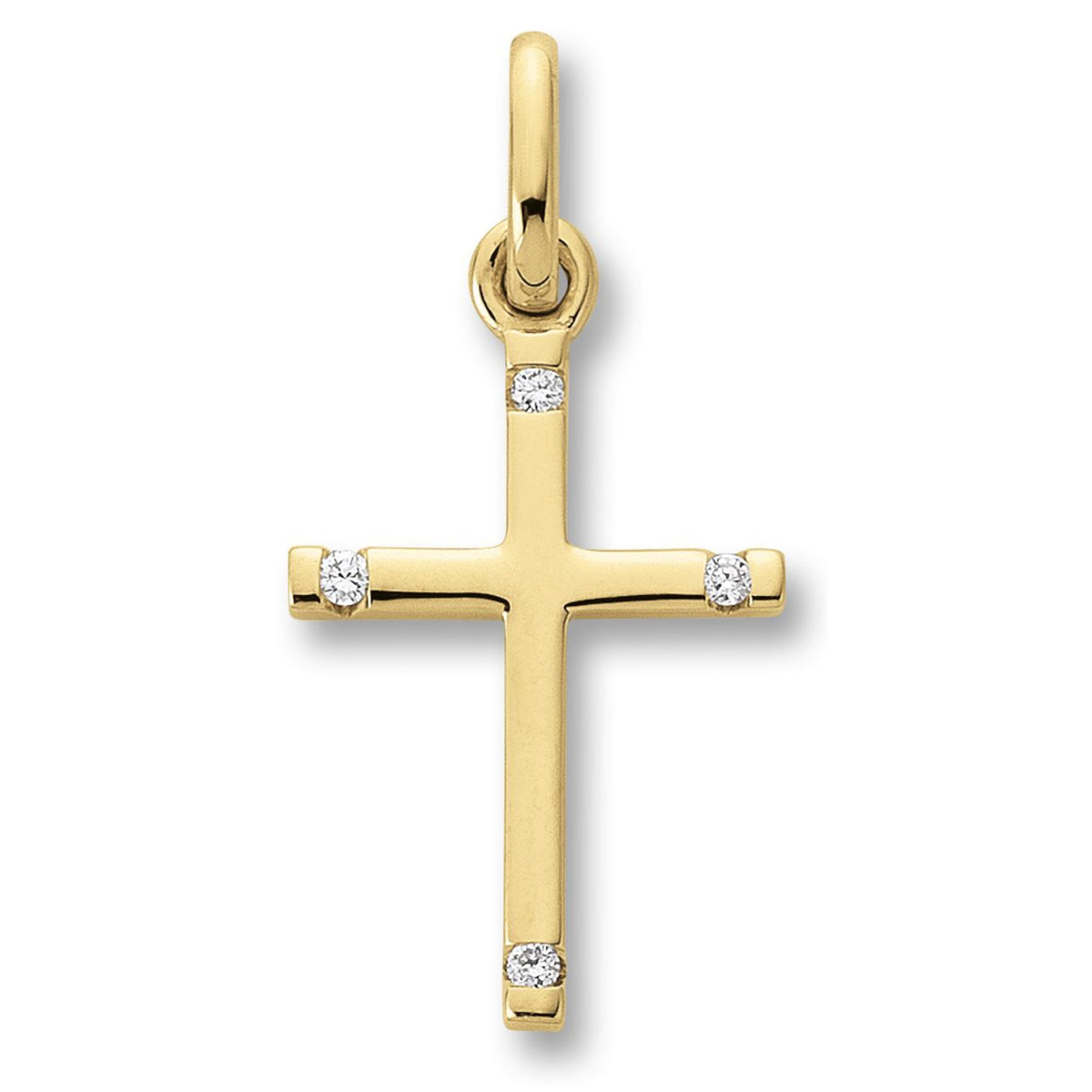 0.02 ct Diamant Brillant Anhänger aus 585er Gelbgold von ONE ELEMENT – Bild 1