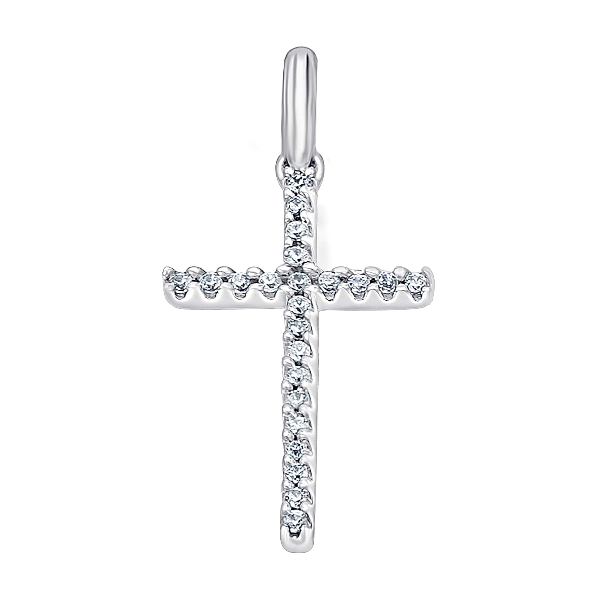 0,07 ct Diamant Brillant Anhänger aus 585er Weißgold von ONE ELEMENT – Bild 1