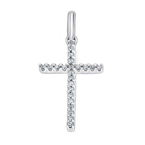 0,07 ct Diamant Brillant Anhänger aus 585er Weißgold von ONE ELEMENT – Bild 1