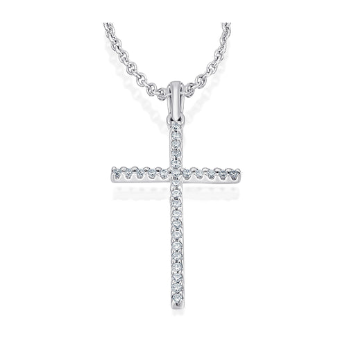 0,10 ct Diamant Brillant Anhänger aus 585er Weißgold von ONE ELEMENT – Bild 1