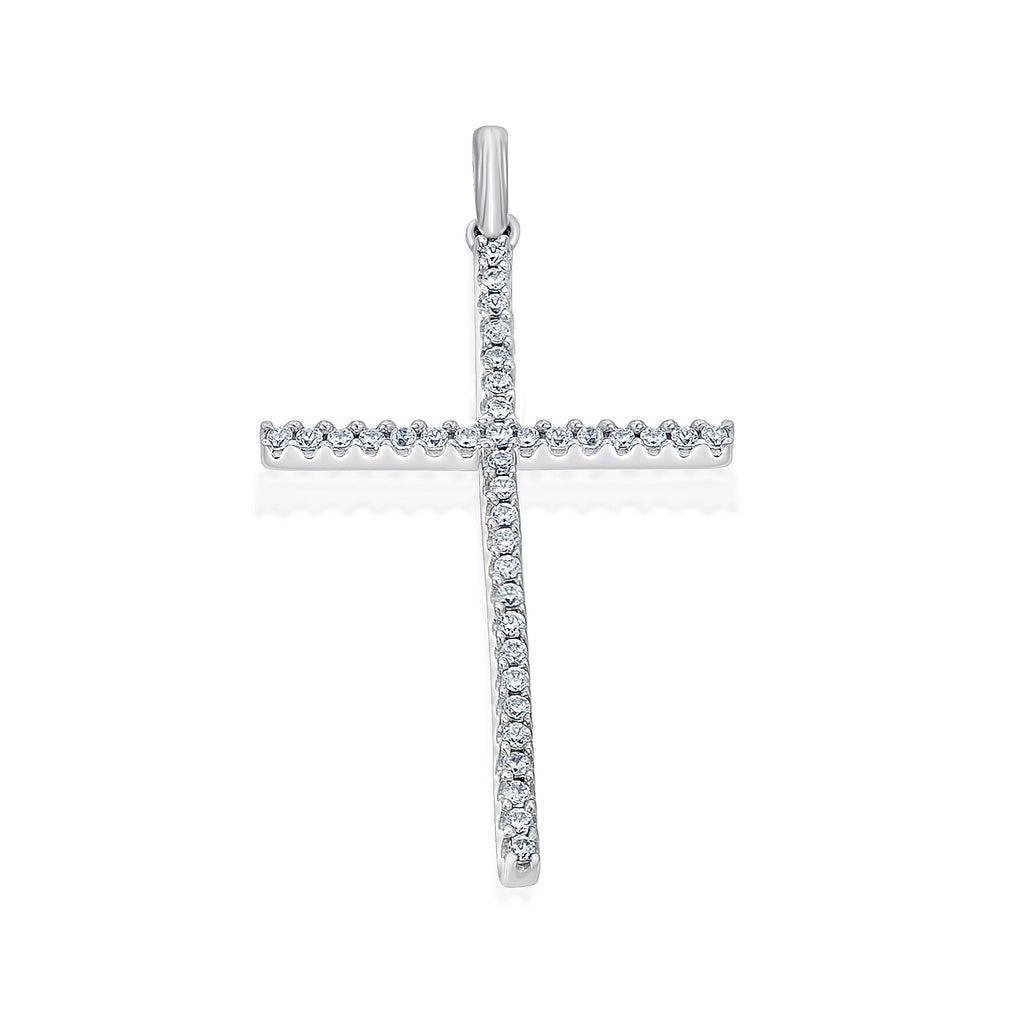 0,15 ct Diamant Brillant Anhänger aus 585er Weißgold von ONE ELEMENT – Bild 1